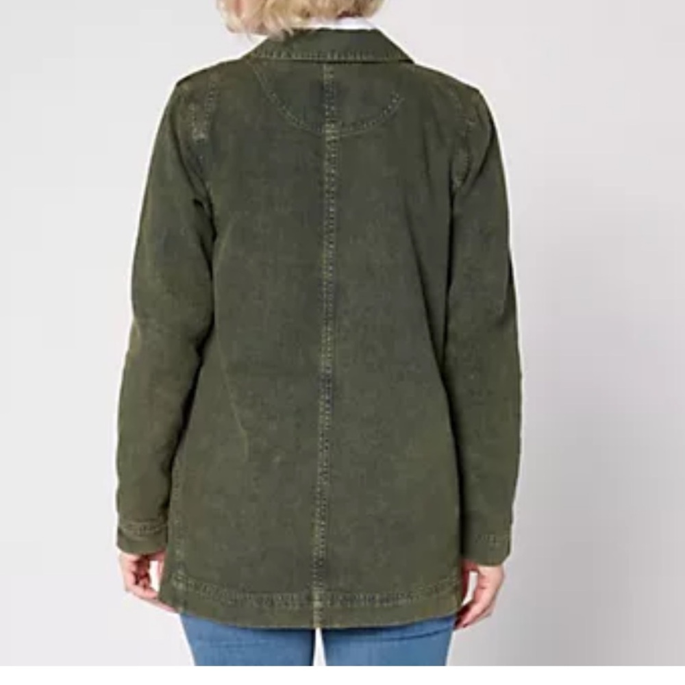 Joan Rivers Denim Shirt Jacket with Seaming Details (Size XS) - Picture 2 of 9